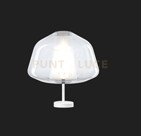 LUMETTO BIANCO VETRO ALPHA TRASPARENTE 1176BI-P ALPHA-TR