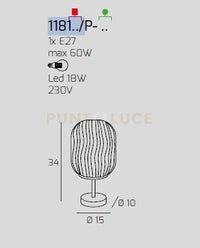 LUMETTO CROMO 1 LUCE VETRO BIANCO FOG 1181CR-P-BF