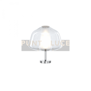 LUMETTO CROMO VETRO ALPHA TRASPARENTE 1176CR-P ALPHA-TR