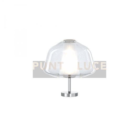 LUMETTO CROMO VETRO ALPHA TRASPARENTE 1176CR-P ALPHA-TR