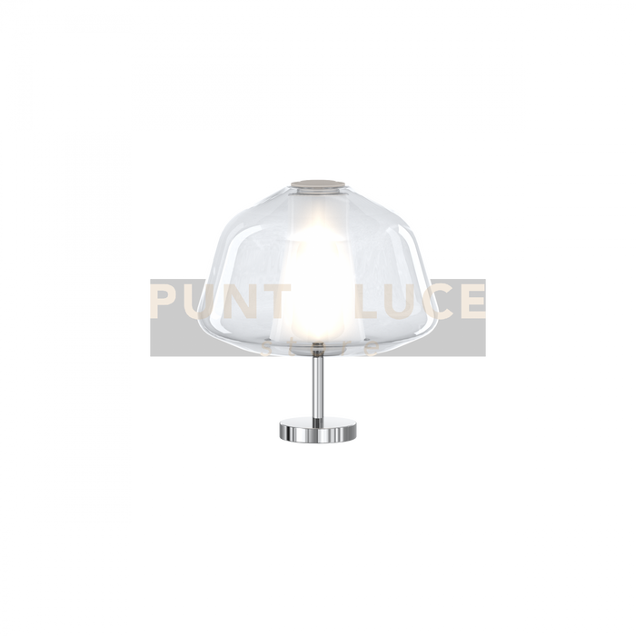 LUMETTO CROMO VETRO ALPHA TRASPARENTE 1176CR-P ALPHA-TR