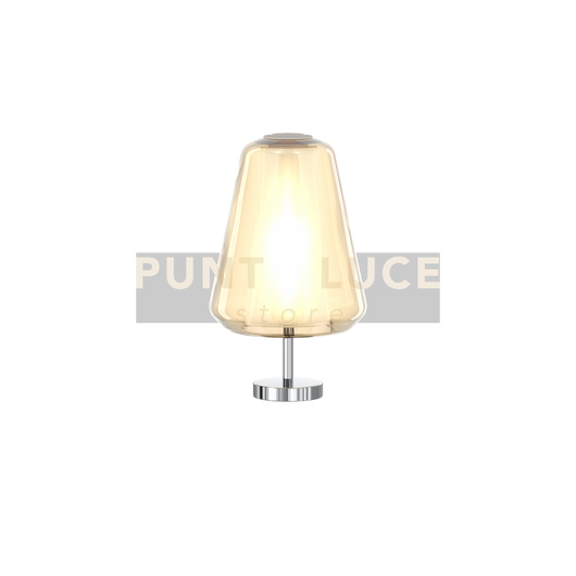 LUMETTO CROMO VETRO GAMMA AMBRA 1176CR-P GAMMA-AM