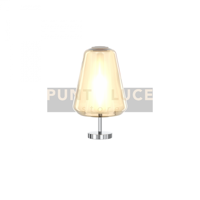 LUMETTO CROMO VETRO GAMMA AMBRA 1176CR-P GAMMA-AM