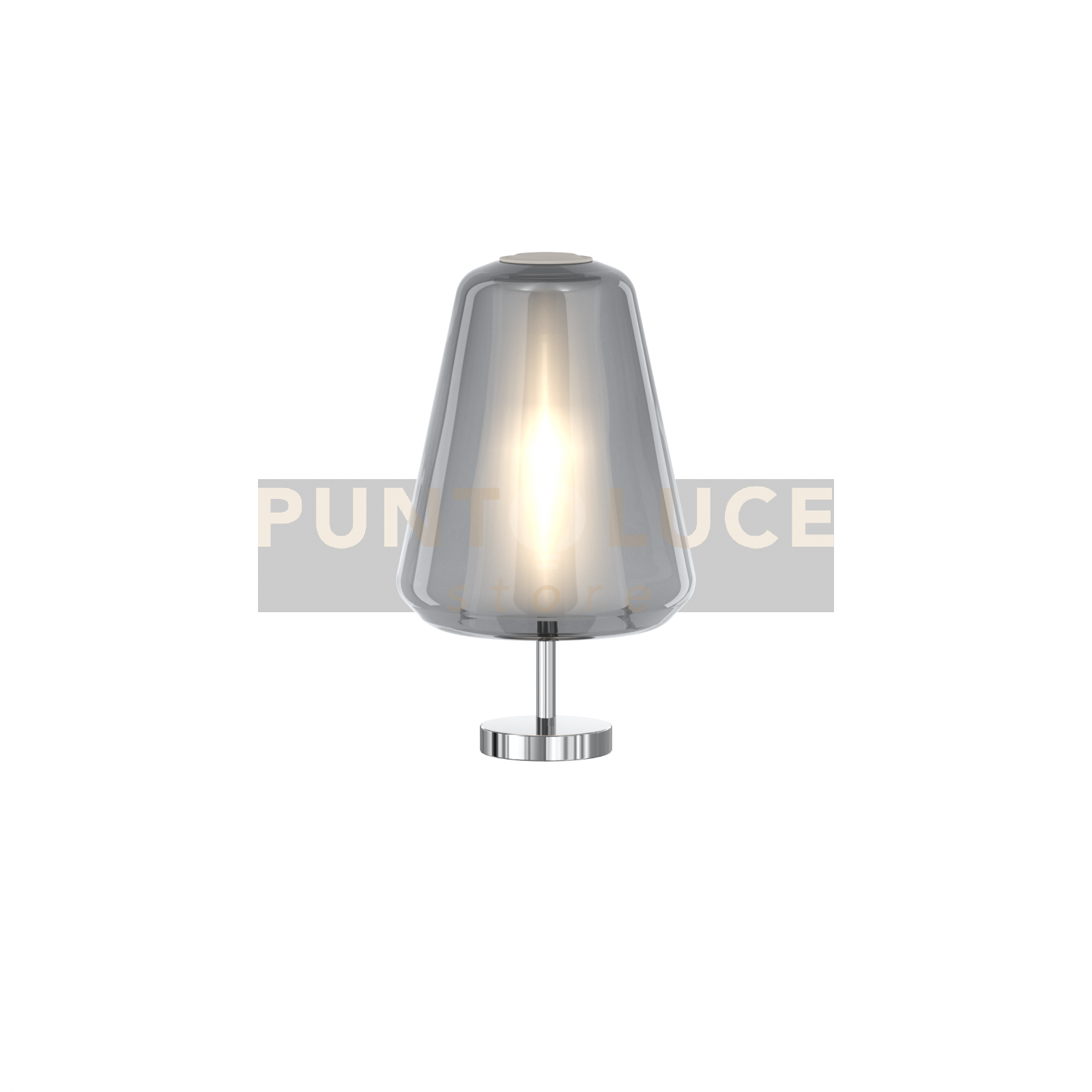 LUMETTO CROMO VETRO GAMMA FUME 1176CR-P GAMMA-FU