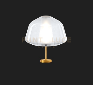 LUMETTO OTTONE SAT. VETRO ALPHA TRASPARENTE 1176OS-P ALPHA-TR