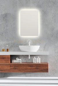 FRANZI SPECCHIO DA PARETE RETTANGOLARE RETRO-ILLUMINATO 50X70CM LED 3000-4000K 18 W 2.400 lm