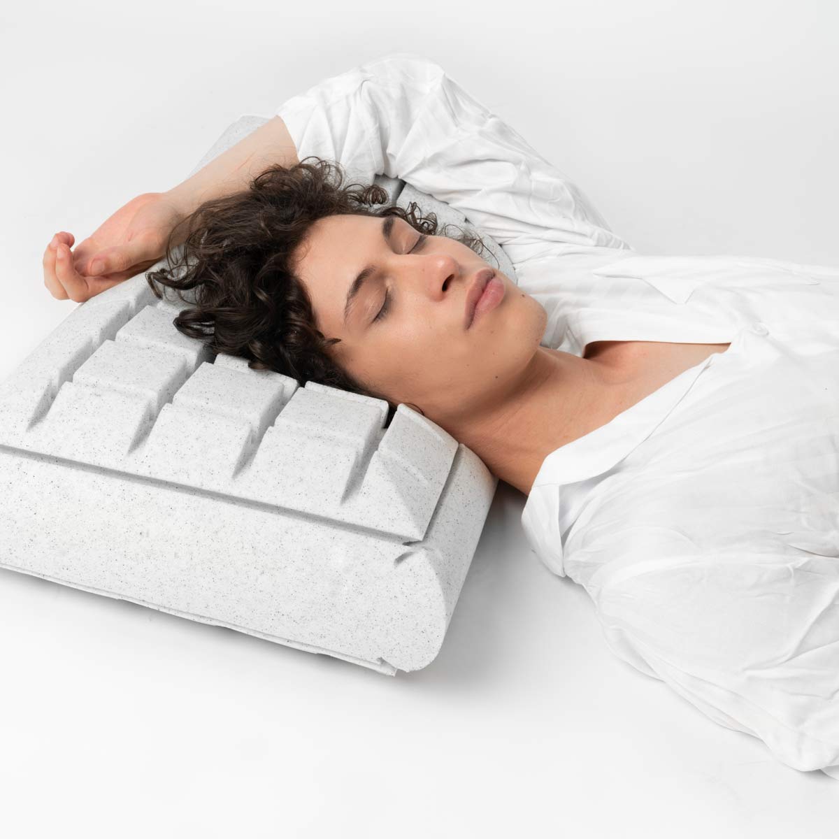 Cuscino in memory foam per Recupero Muscolare - Precisione Laser in Grafite - Lunar - 72x42x16cm