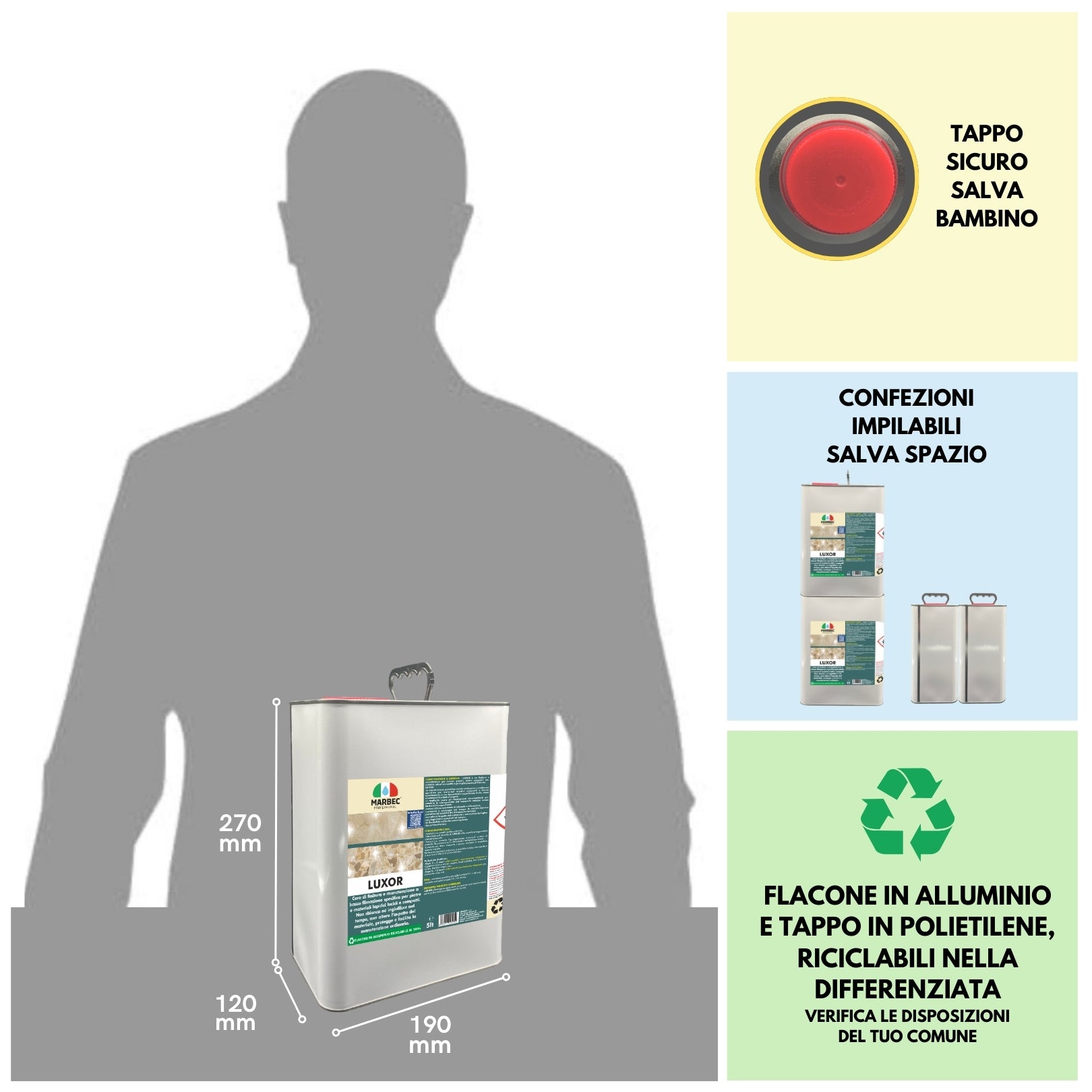 Cera per pavimenti LUXOR   5LT