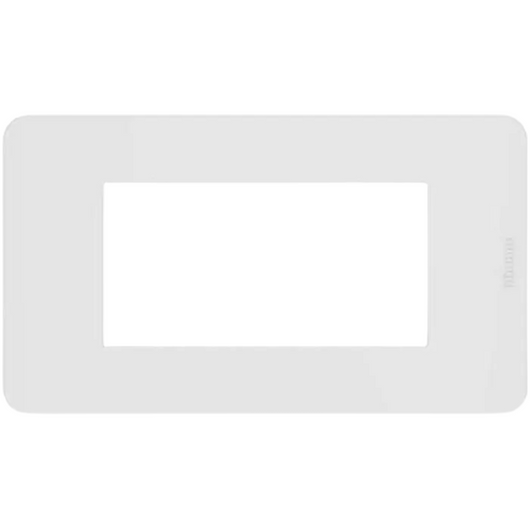Bticino serie matixgo placche a 4 moduli in tecnopolimero varie finiture *** colore bianco, confezione 1