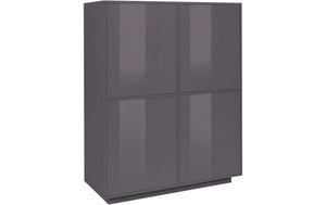 Credenza antracite mobile cucina soggiorno 100x40cm design moderno Judy Report