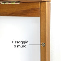 Set tavolino con 2 sedie da balcone salvaspazio in legno Melzo