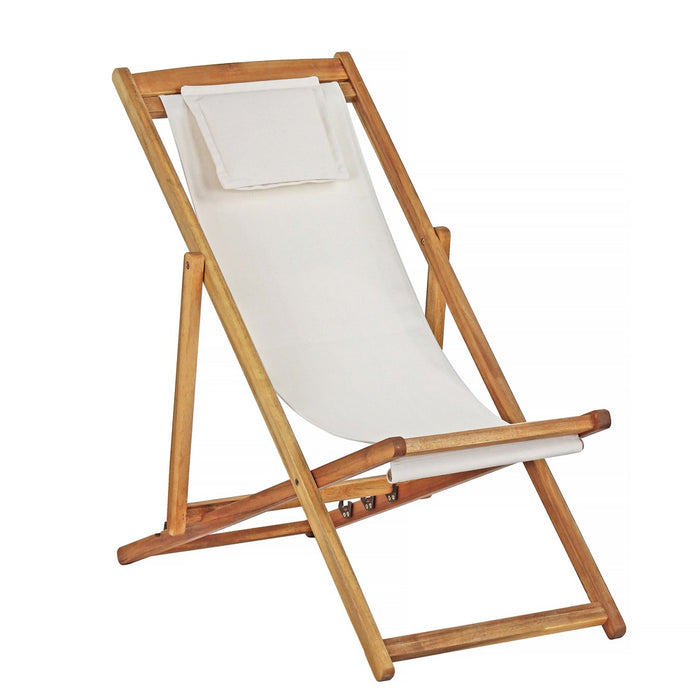 Sdraio da giardino pieghevole in legno Erica