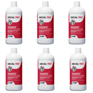 Decal trit anticalcare per rimuovere calcare e incrostazioni 1 lt kit 6 pezzi