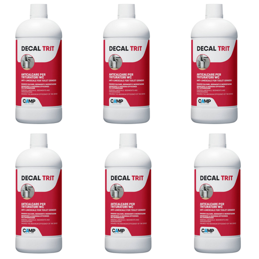 Decal trit anticalcare per rimuovere calcare e incrostazioni 1 lt kit 6 pezzi