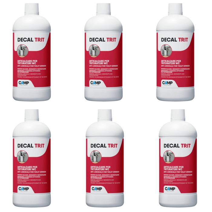 Decal trit anticalcare per rimuovere calcare e incrostazioni 1 lt kit 6 pezzi