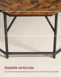 Scrivania per computer per adulti angolare 149 x 149 x 75 cm marrone 12_0004180