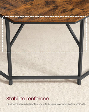 Scrivania per computer per adulti angolare 149 x 149 x 75 cm marrone 12_0004180