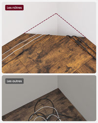 Scrivania per computer per adulti angolare 149 x 149 x 75 cm marrone 12_0004180