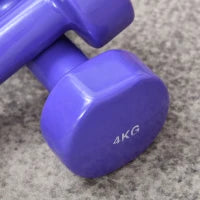 Set 4 Manubri Esagonali da 20 kg Totali in Acciaio e PU da 1 a 4kg, Multicolore