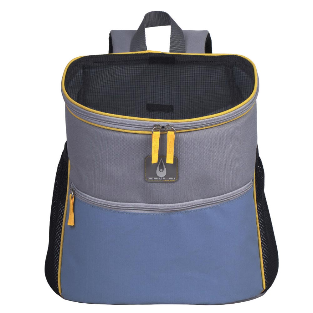 Zu e lu zaino per animali viaggio jambu denim medio fino 8 kg