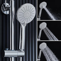 AICA ITALY Colonna Doccia Idromassaggio, Colonna per Doccia con Miscelatore Termostatico, 25x25cm Grande Soffione Doccia a Pioggia, Cromo