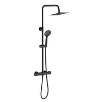 Colonna Doccia Idromassaggio AICA ITALY Colonne Doccia con Miscelatore Termostatico, Nero