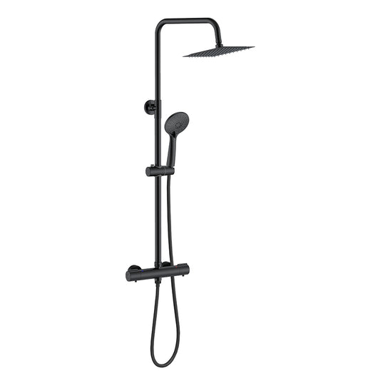 Colonna Doccia Idromassaggio AICA ITALY Colonne Doccia con Miscelatore Termostatico, Nero