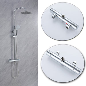 Colonna Doccia Idromassaggio AICA ITALY Colonne Doccia con Miscelatore Termostatico, Cromo