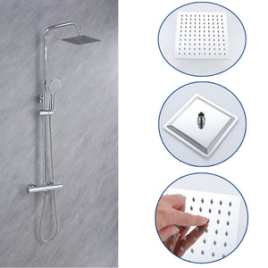 Colonna Doccia Idromassaggio AICA ITALY Colonne Doccia con Miscelatore Termostatico, Cromo