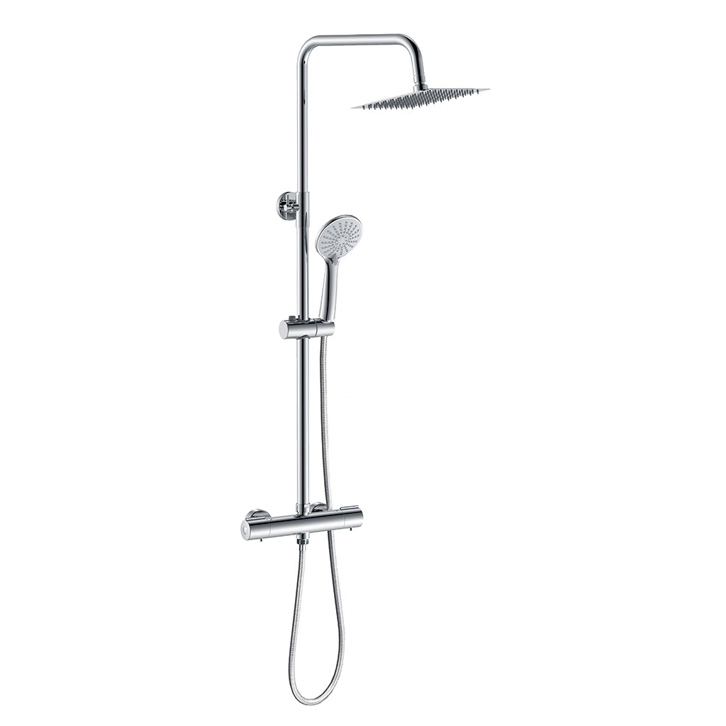 Colonna Doccia Idromassaggio AICA ITALY Colonne Doccia con Miscelatore Termostatico, Cromo