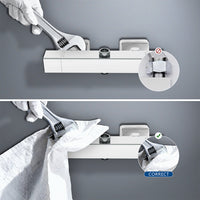 AICA Colonna Doccia con Miscelatore Termostatico, Rubinetto Doccia 28x4cm, Soffione Doccia in Acciaio Inox 20x20cm Cromo