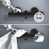 colonna doccia rotonda completo di miscelatore termostatico cilindro, soffione quadrato 20x20cm, nero