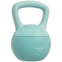 Kettlebell 6 kg con impugnatura antiscivolo 19 x 19 x 28 cm Verde