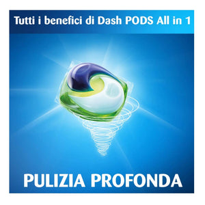 Dash allin1 pods detersivo per lavatrice in monodosi ambra 4 confezioni da 30 capsule