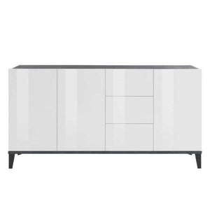 Credenza 160x40cm 3 ante 3 cassetti scorrevoli ingresso soggiorno Rebecca