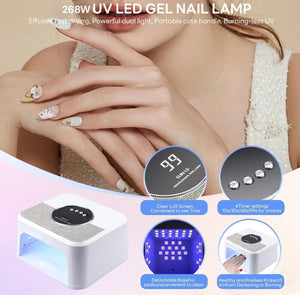Lampada 268W 45 Led UV Led Fornetto Ricostruzione Unghie Manicure Nail SUN-L5