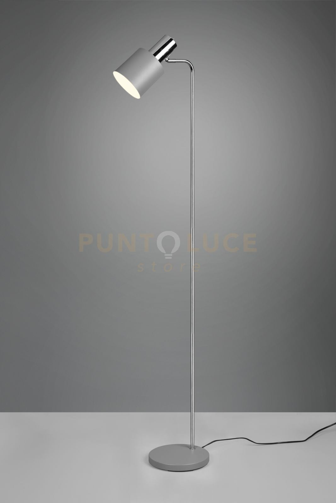 Lampada ADAM H.150cm metallo cromo e grigio R41041011