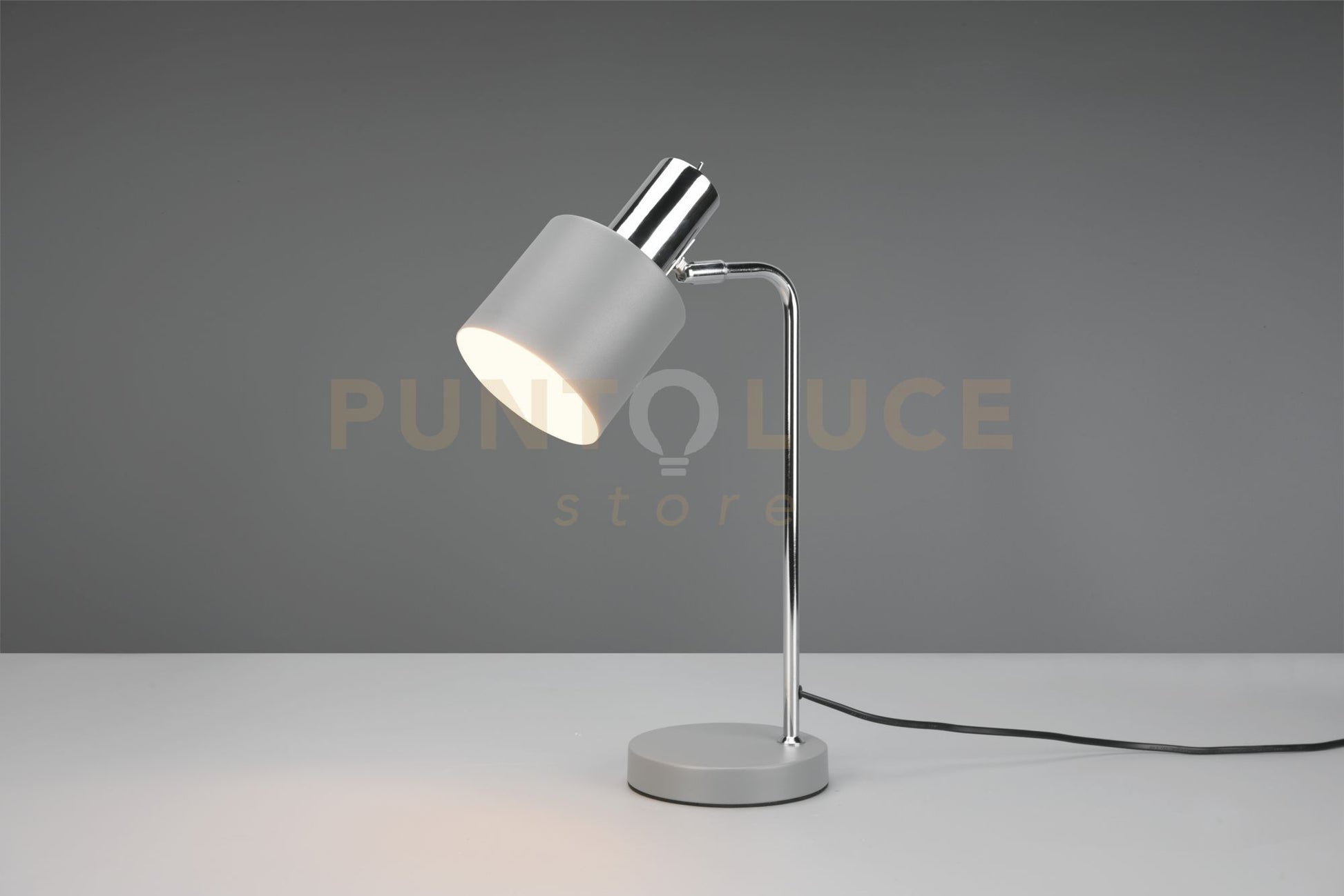 Lampada ADAM H.42cm metallo cromo e grigio  R51041011