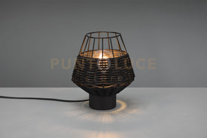 Lampada BORKA in rattan colore nero opaco R51261002
