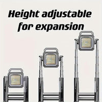 Lampada Da Lavoro Faro Portatile Ricaricabile Con Asta Telescopica 276 led 3.7V