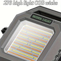 Lampada Da Lavoro Faro Portatile Ricaricabile Con Asta Telescopica 276 led 3.7V