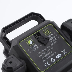 Lampada Da Lavoro Faro Portatile Ricaricabile Con Asta Telescopica 276 led 3.7V