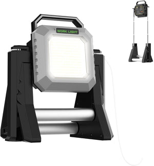 Lampada Da Lavoro Faro Portatile Ricaricabile Con Asta Telescopica 276 led 3.7V