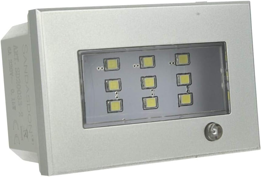 Lampada Emergenza Led Segnapasso Silver Tech 503 3M Moduli 220V Compatibile con Axolute