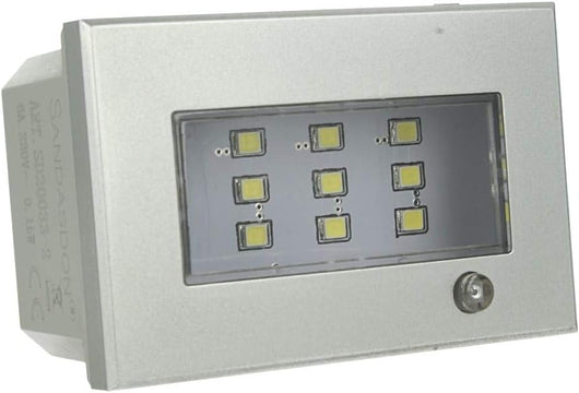 Lampada Emergenza Led Segnapasso Silver Tech 503 3M Moduli 220V Compatibile con Axolute