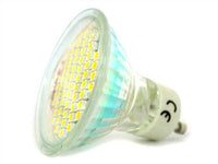Lampada Faretto LED GU10 4W = 40W 220V Bianco Puro 60 SMD 3528
