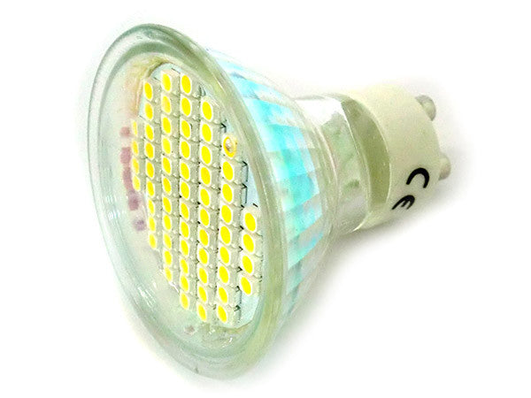 Lampada Faretto LED GU10 4W = 40W 220V Bianco Puro 60 SMD 3528