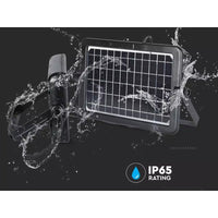 Lampada Faro Led Con Pannello Solare 10W 1100LM 4000K Doppio Sensore PIR Base Inclinabile IP65 SKU-8674