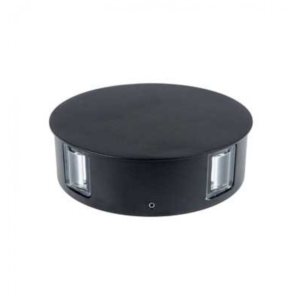 Lampada LED 4W da parete rotondo nero wall light bianco caldo 3000K IP65 - SKU 8215