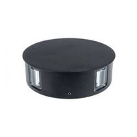 Lampada LED 4W da parete rotondo nero wall light bianco caldo 3000K IP65 - SKU 8215